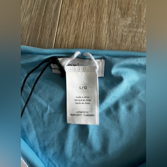 NWT Onia Women’s Martina Swim Bikini Bottom Capri Blue - Size Large - Picture 4 of 8